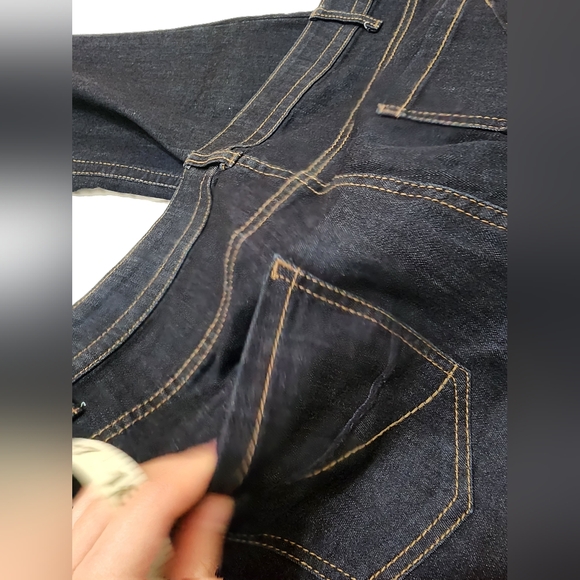 Lane Bryant Stretch Genius Fit Jeans Bootcut Size 16 regular dark - Picture 8 of 10